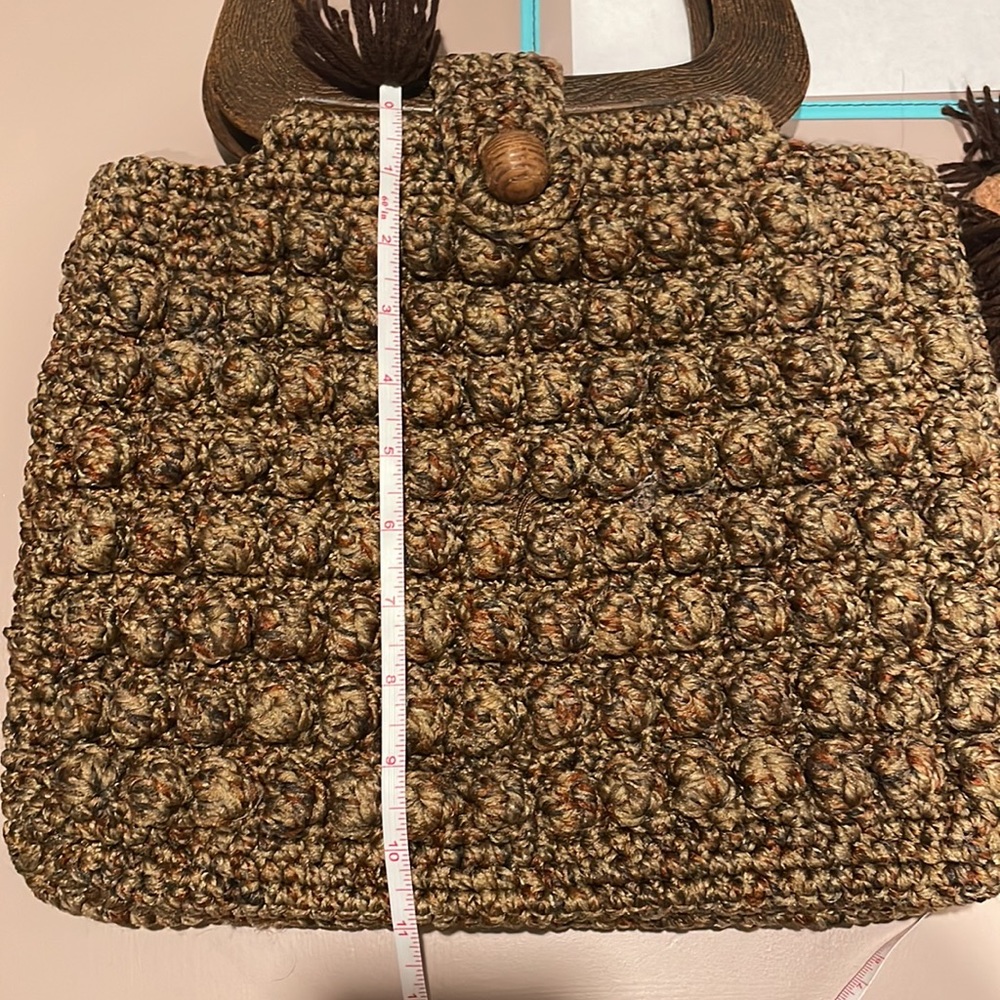 Vintage Macrame Woven Bag - Picture 13 of 14